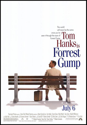 Movie poster for the 'Forrest Gump' film