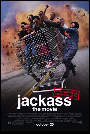 Movie poster for the first 'Jackass' film