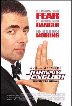 Movie poster for the first 'Johnny English' film